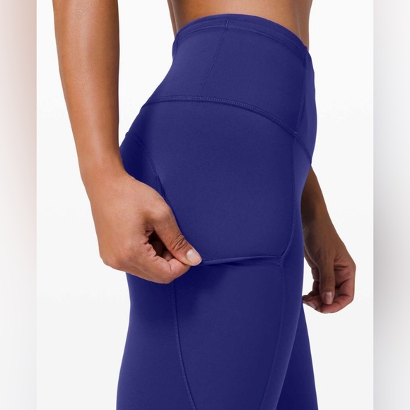 Lululemon Fast and Free High-Rise Crop II 23" *Non-Reflective in Larkspur - Picture 3 of 7